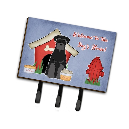 Carolines Treasures Dog House Collection Standard Schnauzer Black Leash or Key Holder BB2786TH68